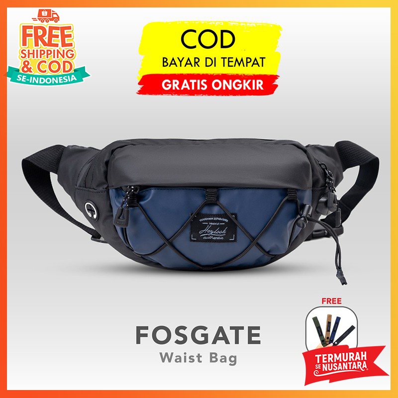 [BISA COD] Tas Selempang Anti Air / Fosgate Waistbag Waterproof / Tas Selempang Pria