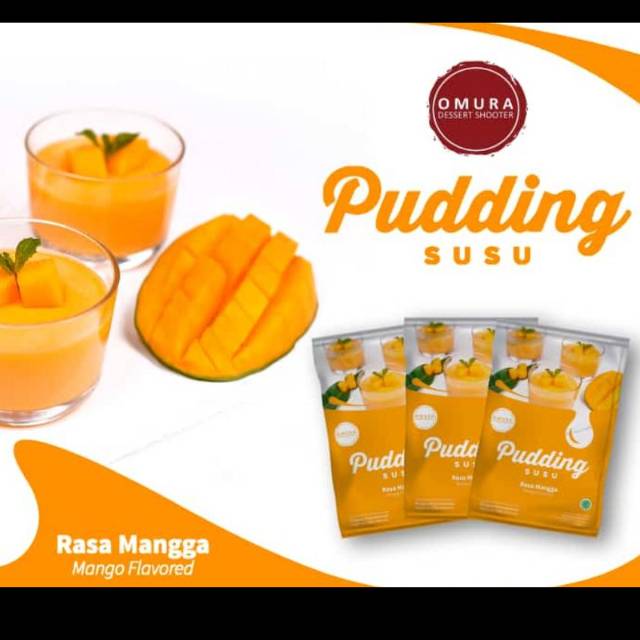 

Omura Pudding Susu rasa Mangga 1pack isi 3pcs