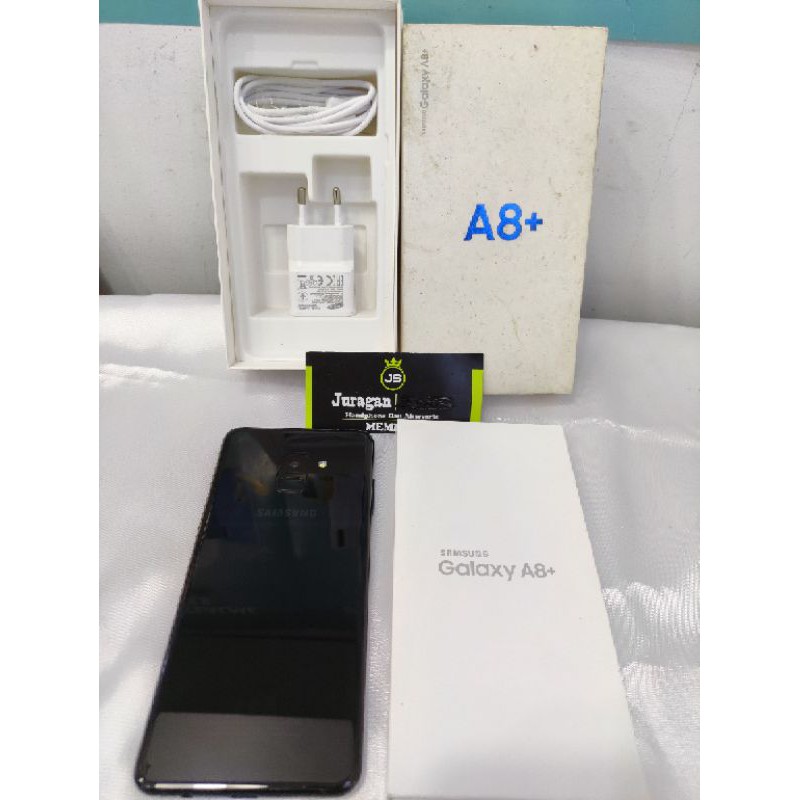 SAMSUNG A8 PLUS RAM 6GB INTERNAL 64GB HP SECOND SEKEN BEKAS SAMSUNG A8+ 6/64 FULLSET MULUS