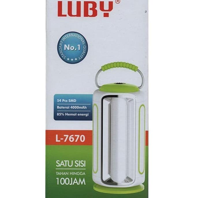 EMERGENCY LUBY L-7670 LAMPU DARURAT, TAHAN 100 JAM