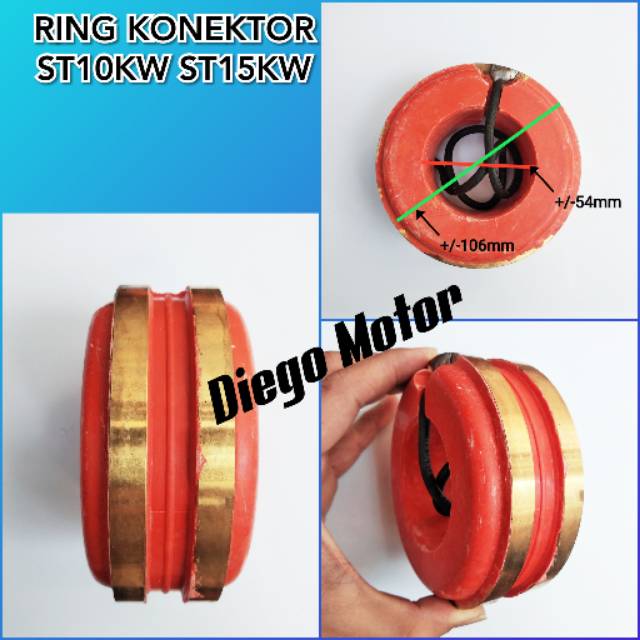 Ring konektor slip ring Genset dinamo listrik tipe ST10KW ST15KW