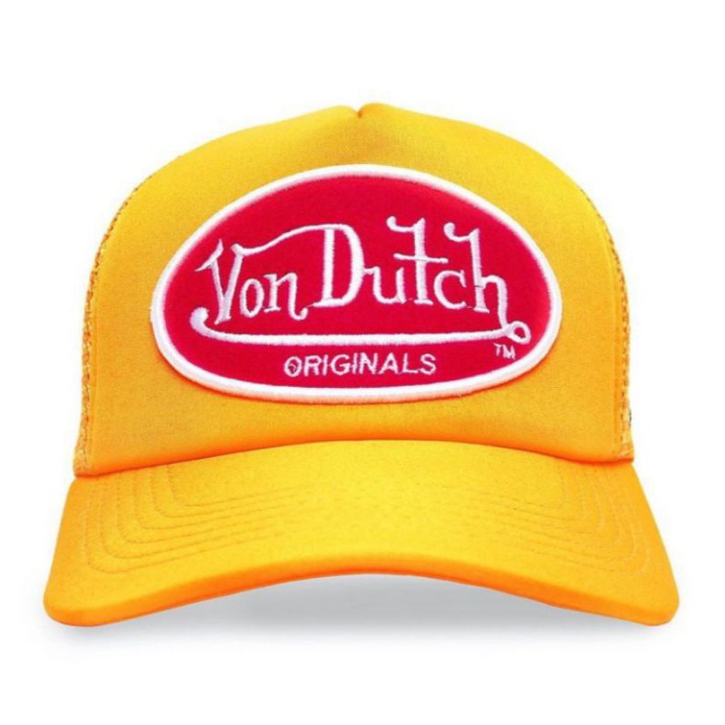 Topi vondutch trucker logo yellow Original