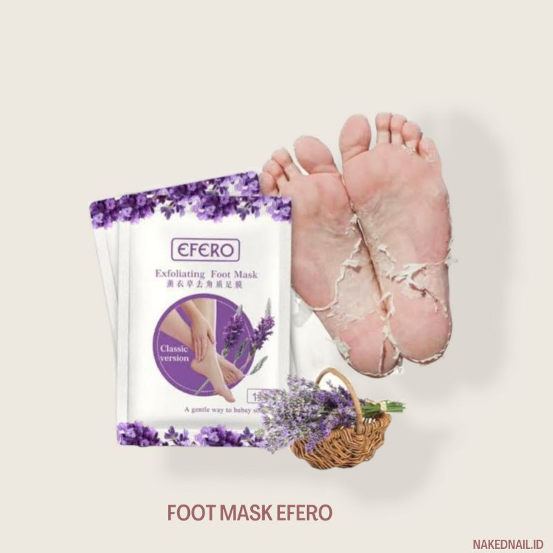 Efero foot mask pedicure masker kaki foot mask perawatan kaki nailart manicure nail art nailgel