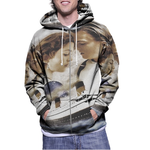 Jaket Hoodie Titanic Hoodie Fullprint Casual Zipper Hoodie Fullprint New Casual Unisex Hoodie Ritsle