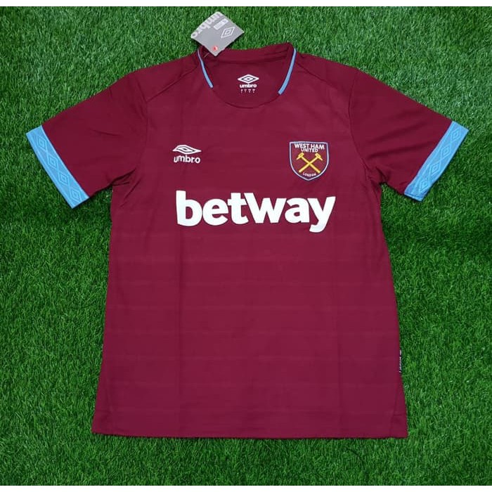 PAKAIAN OLAH RAGA BAJU BOLA JERSEY BOLA WEST HAM UNITED HOME 2018/2019 GRADE ORI