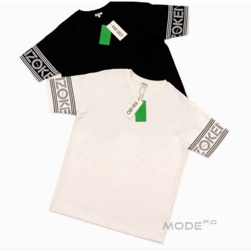 kaos pria kenzo motif lengan pendek