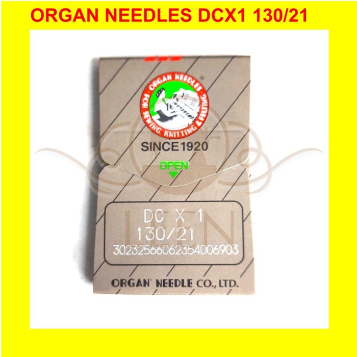 Jarum Organ DCx1 21 Original Japan DC x 1 Needles Jahit Obras LEEN