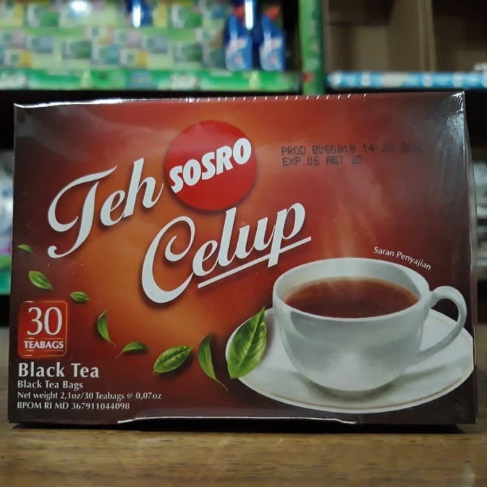 

Teh-Daun- Teh Sosro Celup 1 Pack Isi 30 Bags @60 Gram -Daun-Teh 800 Teh-Makanan-Minuman