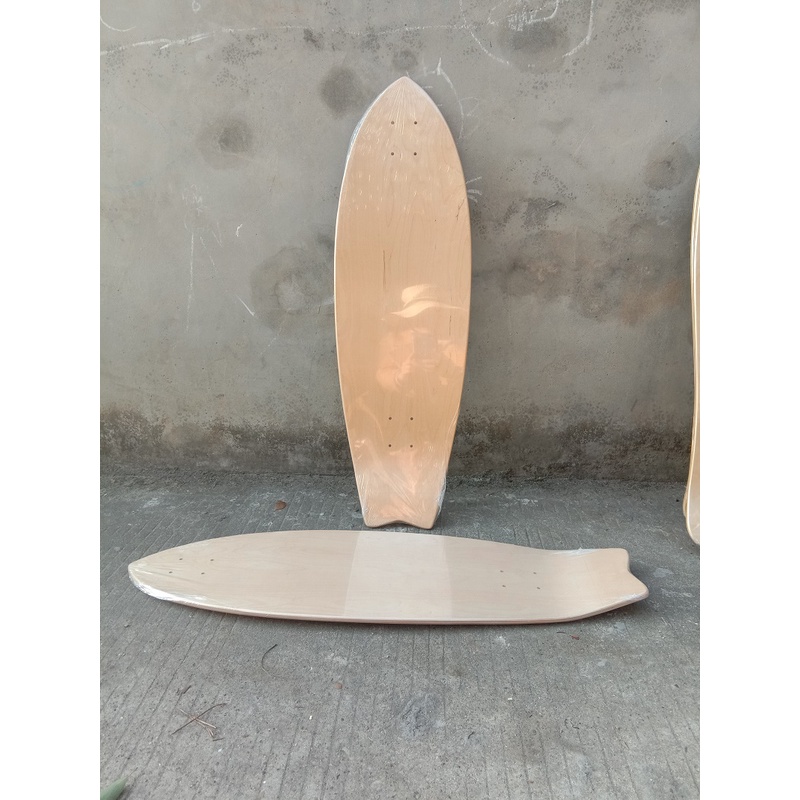 Dek Papan Seluncur Panjang double warped Bahan Maple Ukuran 31x10 Inci