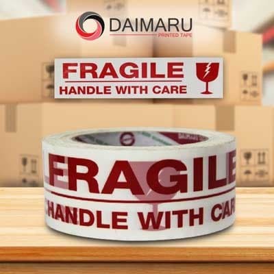 

Lakban Fragile 48 mm x 90 yard Daimaru OPP Printed Tape Promo