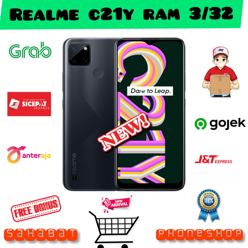 REALME C21 Y RAM 3/32 GB GARANSI RESMI