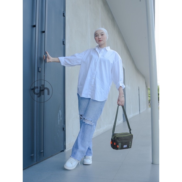 Gh-bah Tas Selempang Pria Wanita Slingbag Casual Trendy Origina GH