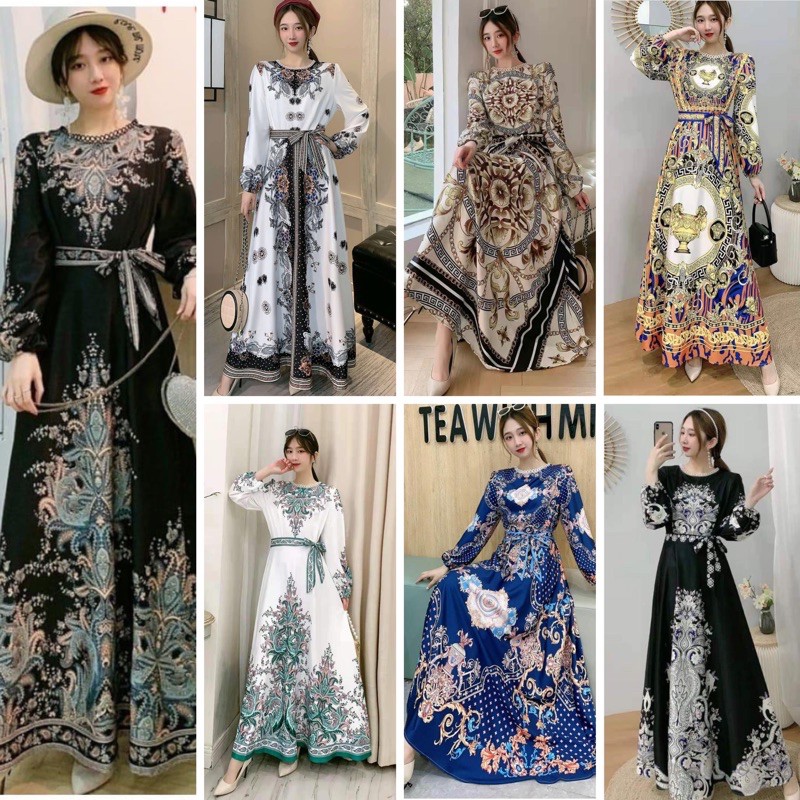 DRESS MAXI ESTILO ELEGAN IMPORT / IVORY ORI BKK