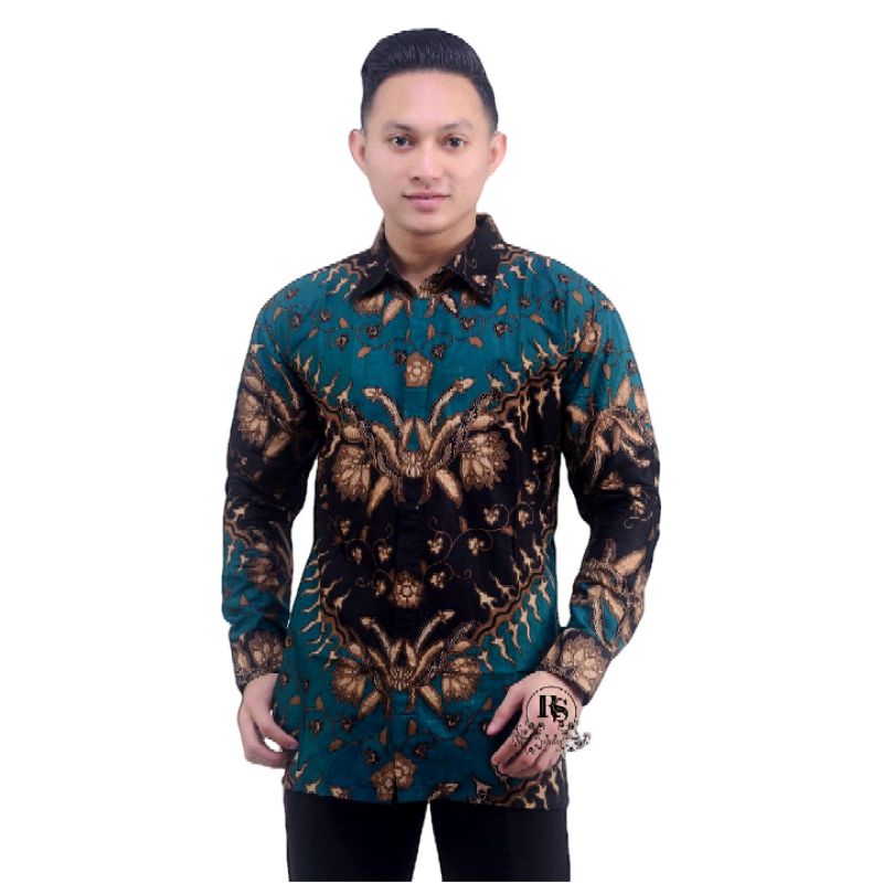 Kemeja batik pria lengan panjang reguler terlaris | Batik pria lengan panjang premium