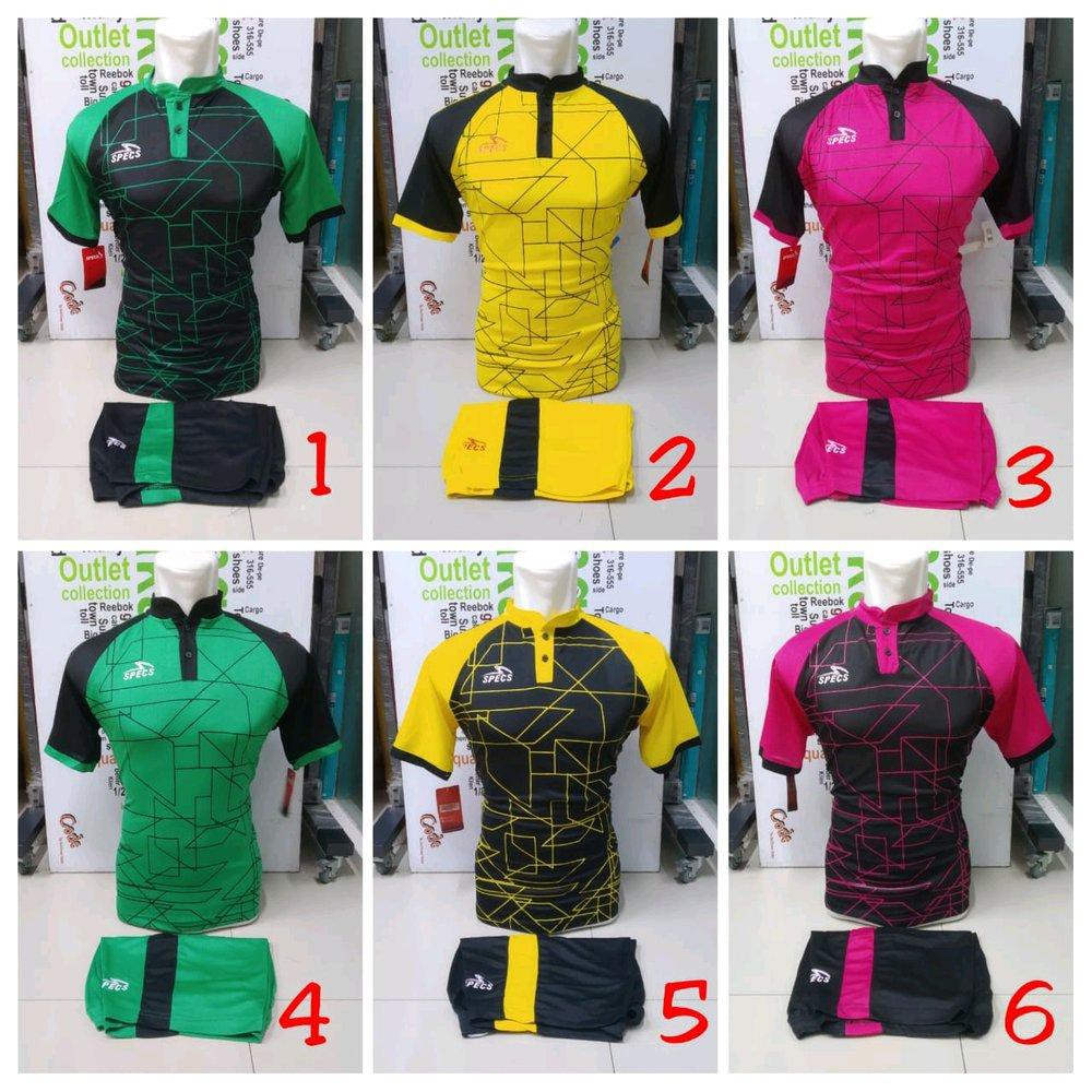 geser warna lain SETELAN BAJU BOLA FUTSAL MODEL KERAH KANCING SPECS