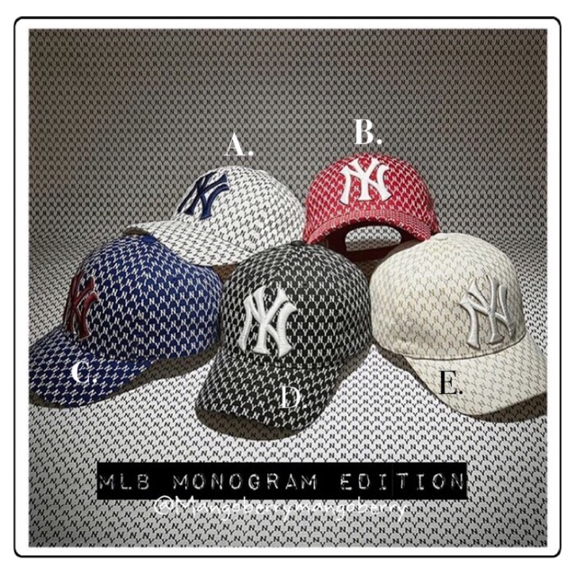 mlb monogram cap