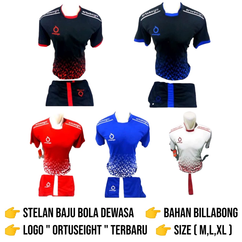 Stelan olahraga pria/wanita baju bola baju footsal baju olahraga baju stelan olahraga motif terbaru