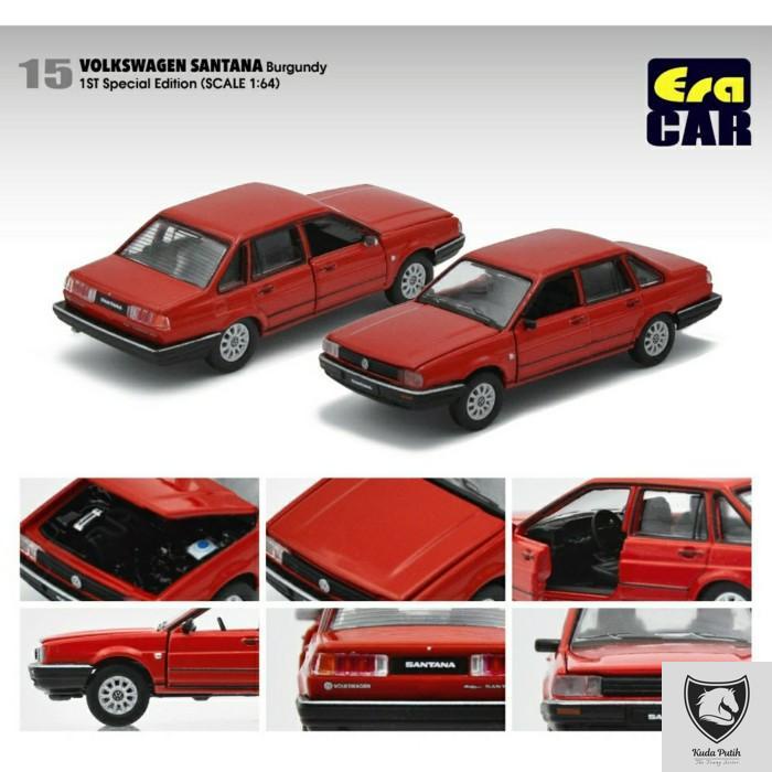 Era Car 1/64 Volkswagen Santana Vw Burgundy Red By Eastern