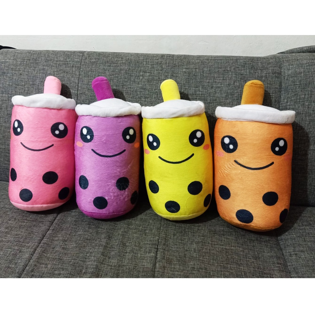 Boneka Boba Bantal Boba Lucu Viral Mainan Boba Drink