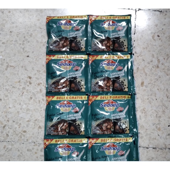 KECAP SEDAAP KELEDAI HITAM SACHET / 1 RENCENG ISI 12 PCS