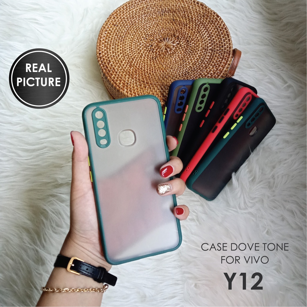 VIVO Y12 / Y15 / Y17SOFTCASE DOVE MATTE PLUS PELINDUNG CAMERA CASE HP