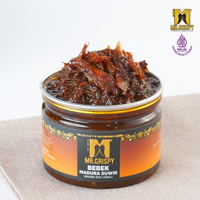 

Terlaris Bebek Madura Suwir/Sambal Bebek Madura/Bumbu Ireng Asli Madura Mr.Cris