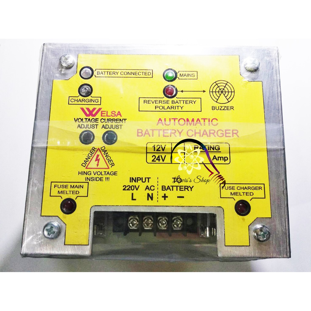 Automatic Battery Charger Genset 24 Volt 1PH 5A Autocharge Baterai