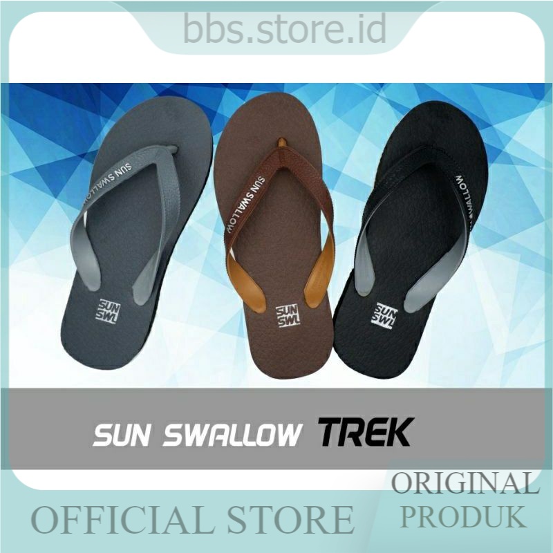 SANDAL SUN SWALOW WAVE TREK BESAR | SENDAL JEPIT PRIA ELEGAN