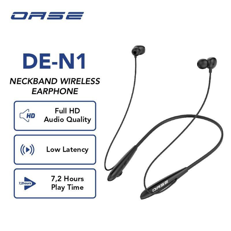 OASE DE N1 Original Headset Bluetooth Neckband Garansi Resmi