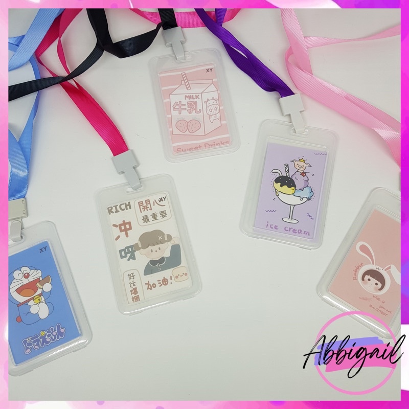 𝘈𝘉𝘎✰ ID Card Holder Gantungan Kartu nama / Name Tag / Tali Id Card Nama / Gantungan Kartu Akses Kartu Kerja Dengan Tali Strap 2cm 1230