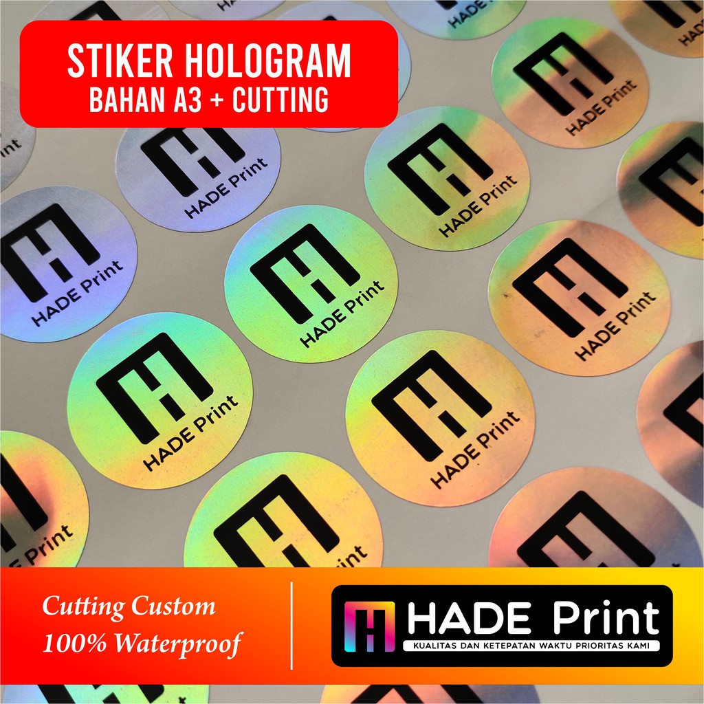 

Stiker Label Print & Cut Hologram A3