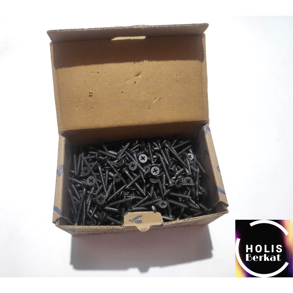 Drywall Screw Skrup Gypsum Gipsum Hitam Kepala 6 merk Majesty