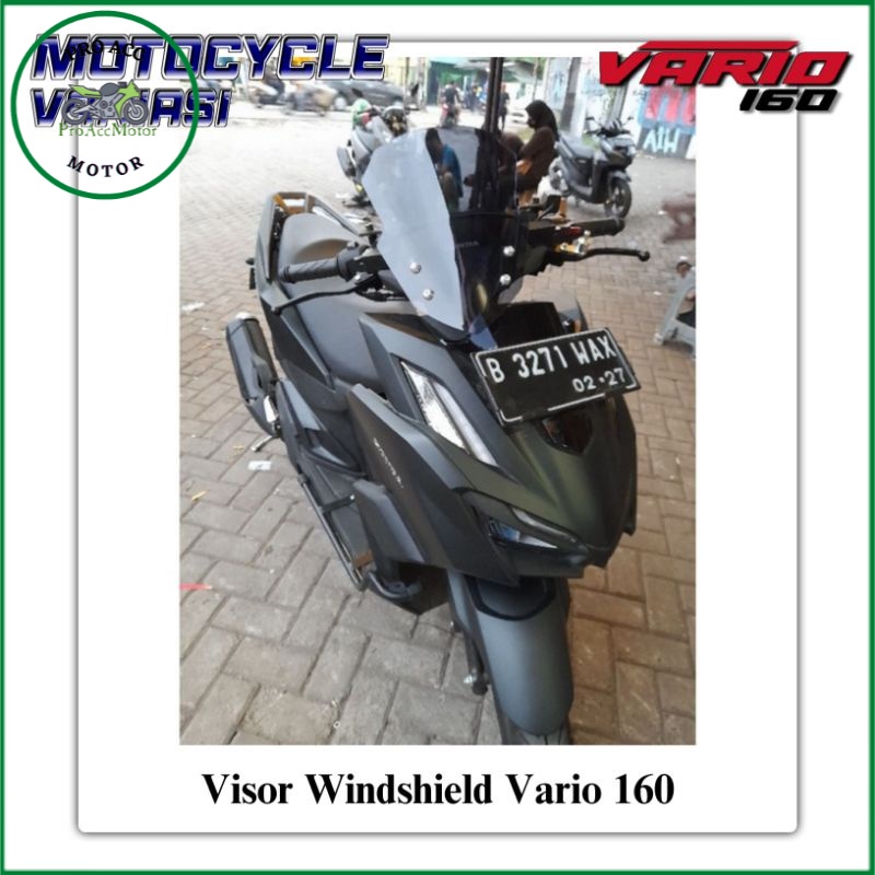 Visor Vario 160 Windshield Vario 160 Visor Penadah Angin Vario 160 PNP (COD)