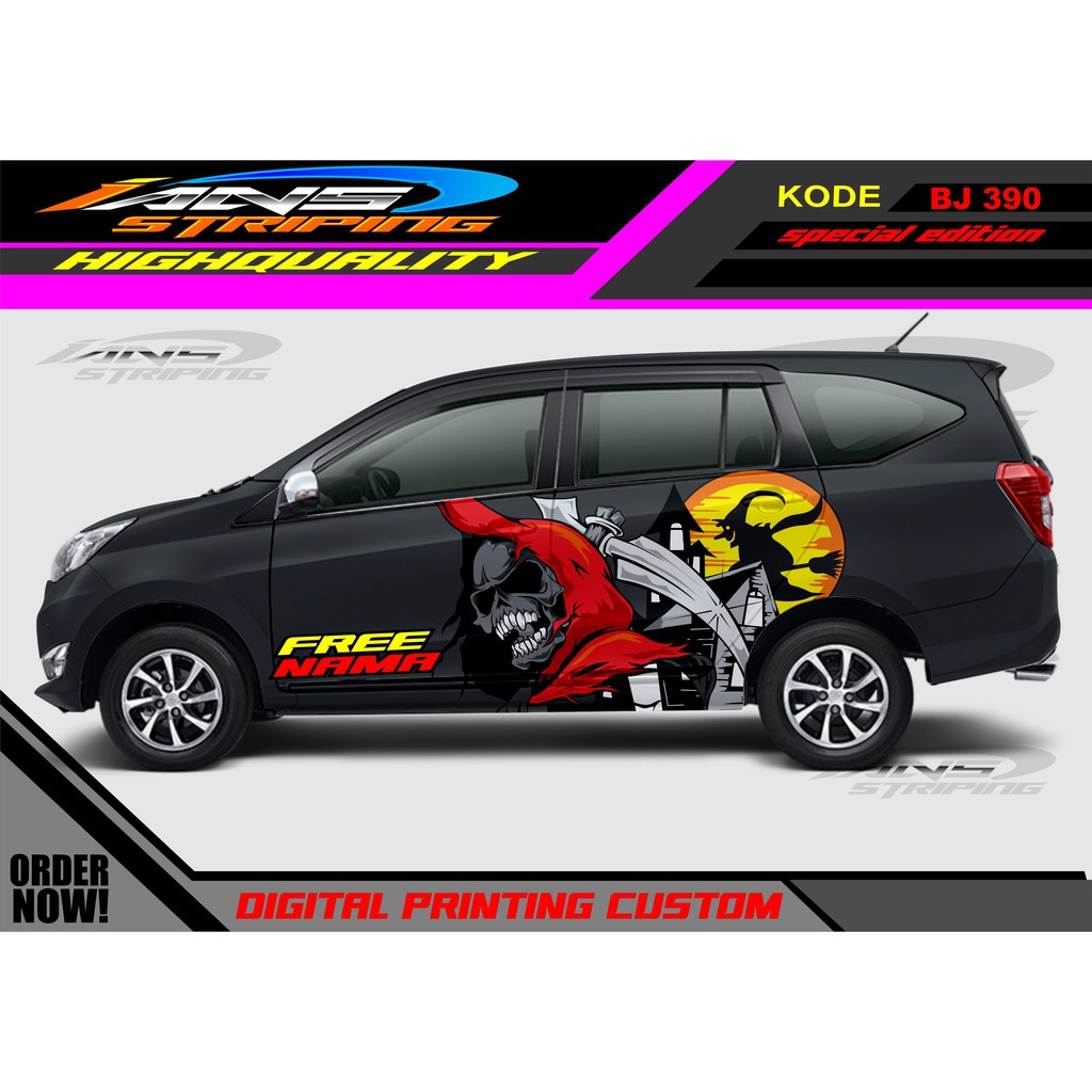 STICKER MOBIL SIGRA, AVANZA , ERTIGA , DATSUN / DECAL STICKER MOBIL / STIKER VARIASI MOBIL