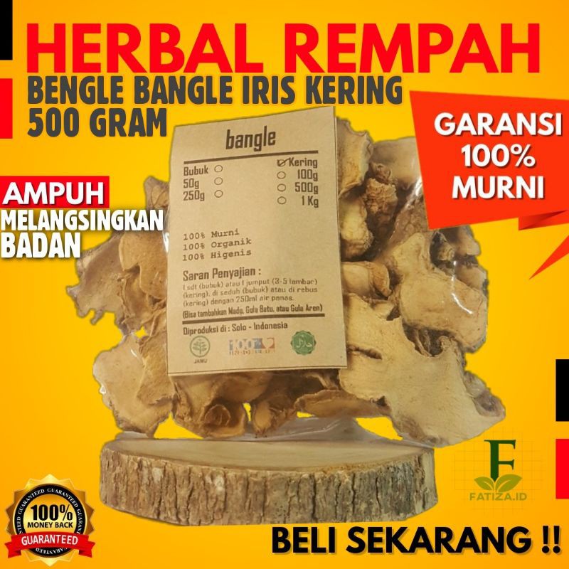 

BENGLE BANGLE IRIS KERING 500gr - Zingiber montanum - MURNI - JSR - REMPAH