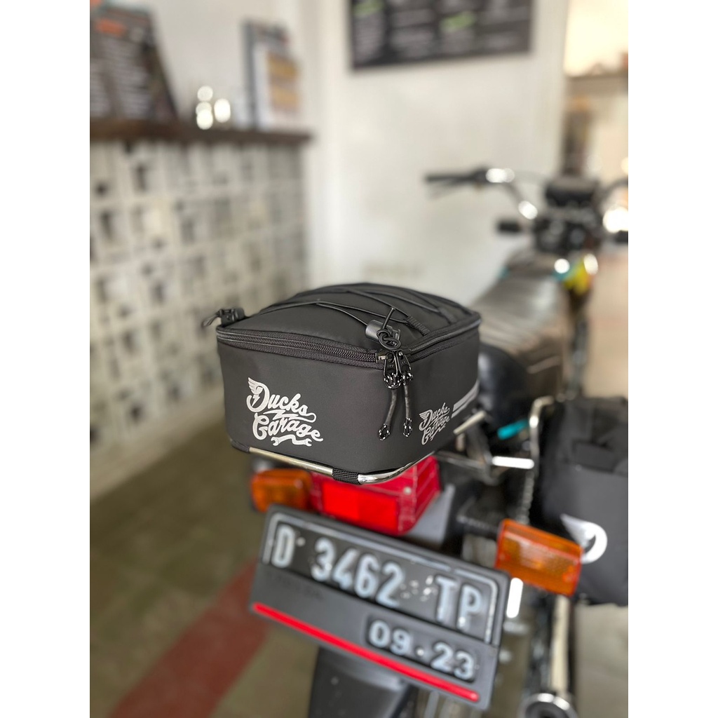 Paket Side Bag Kit Tas Kantong Wadah Samping Belakang Honda Win By Ducks Garage