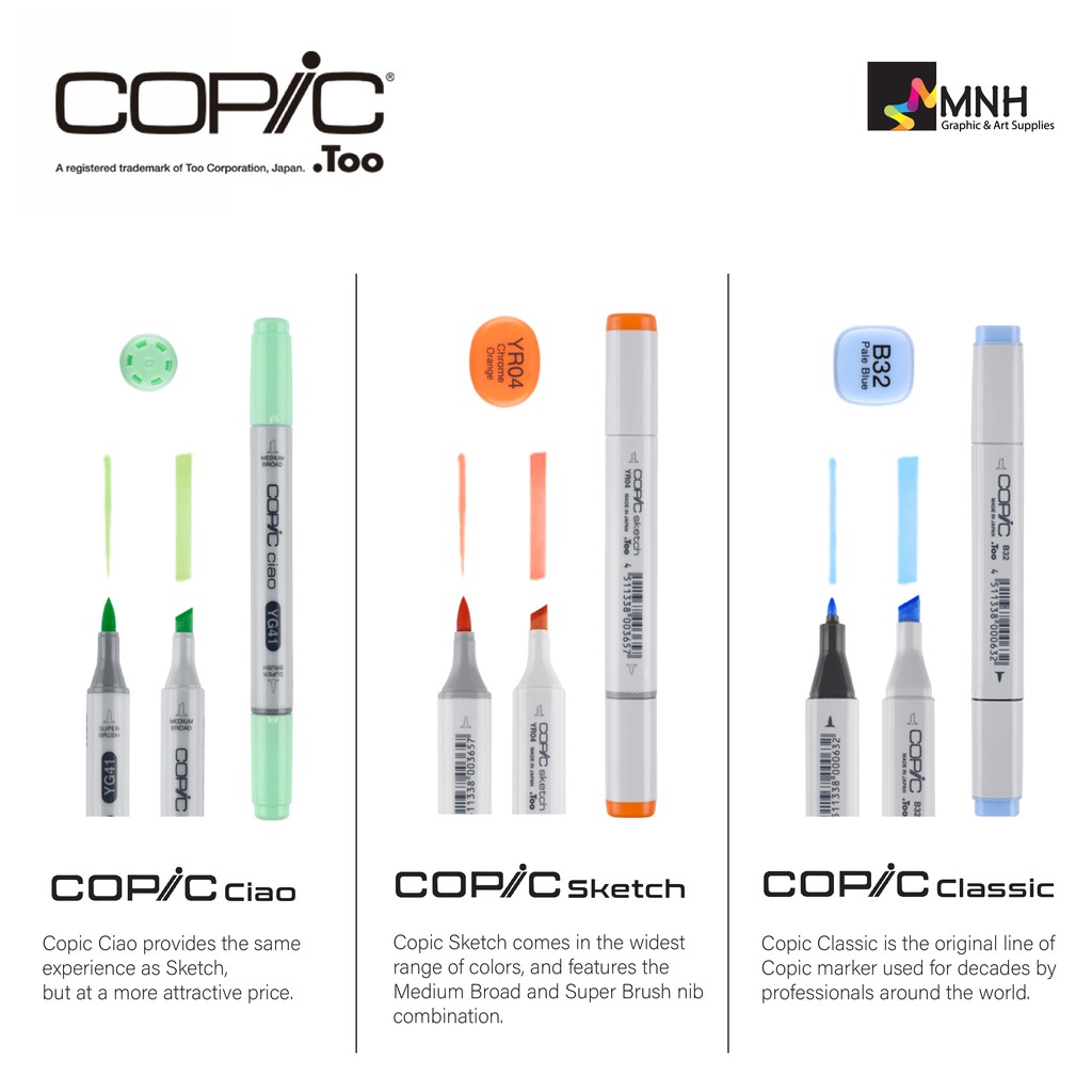 

Spidol Copic Sketch Marker Earth Series (Satuan) E74 - E97