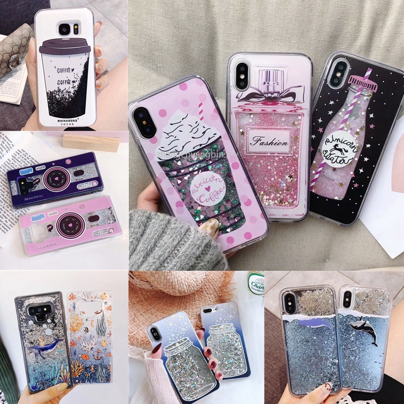 Liquid Water Case Iphone X Xr Cases Unicorn Perfume Bottle Soft Silicone Cover Shopee Indonesia