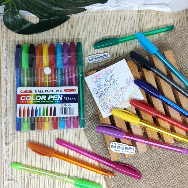 

Pulpen Warna Warni 10 Warna Murah Bagus