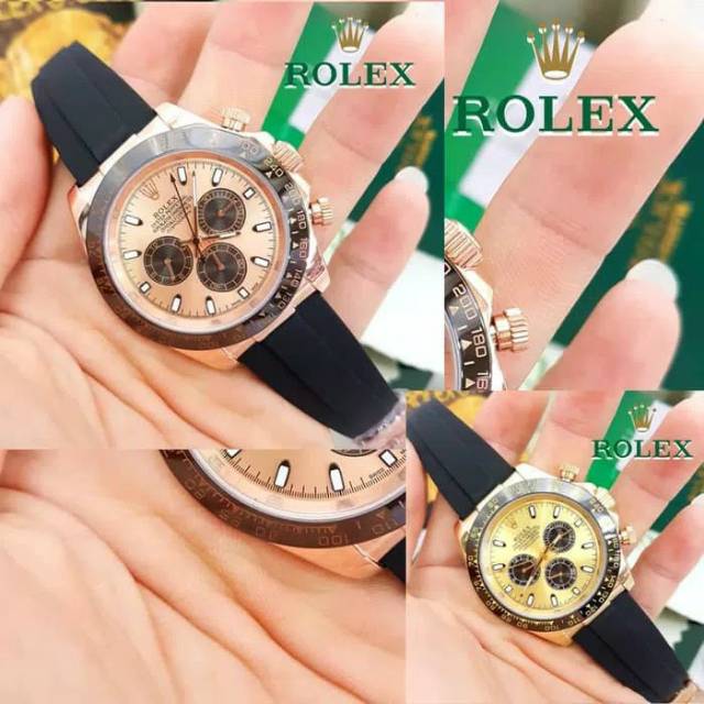 Promo jam tangan pria Merk Rolex Daytona Type : 3131 Otomatis