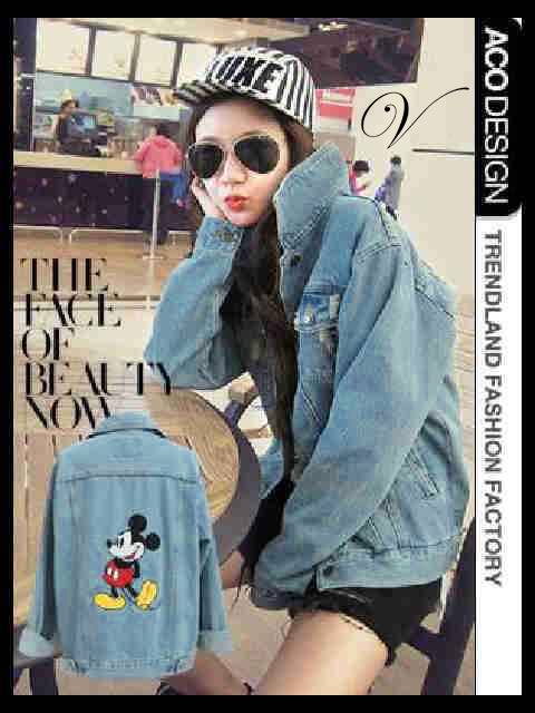 [Jaket Mickey VL] Jaket Mickey wanita jeans