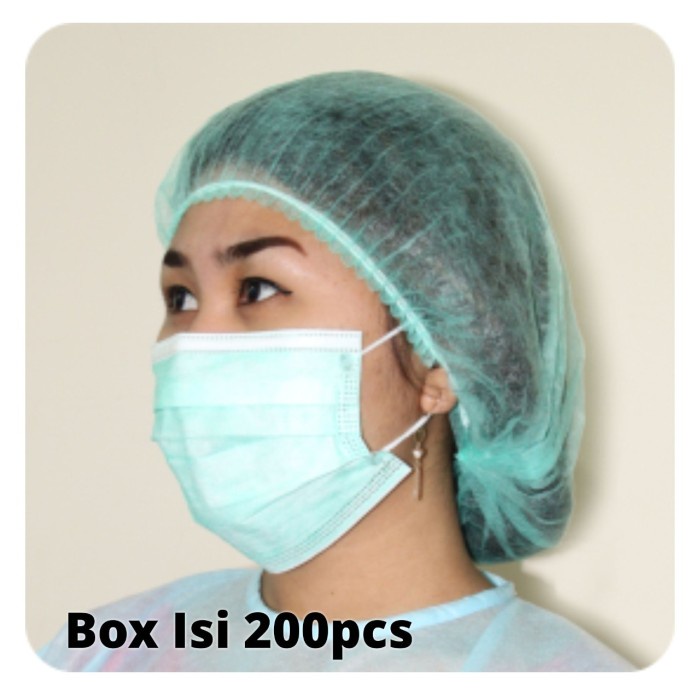 Nurse Cap Topi Perawat Penutup Kepala Non Woven OneMed box 200pcs OJB