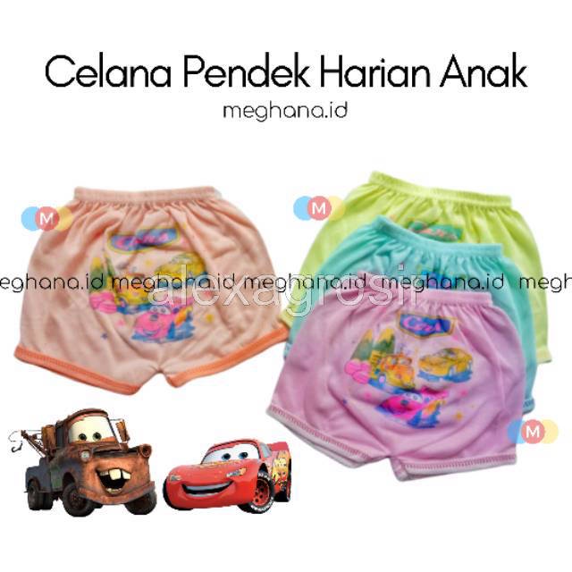 alexagrosir - Celana pendek kartun OB anak laki-laki perempuan karakter size  junior 6 bulan -1 tahun