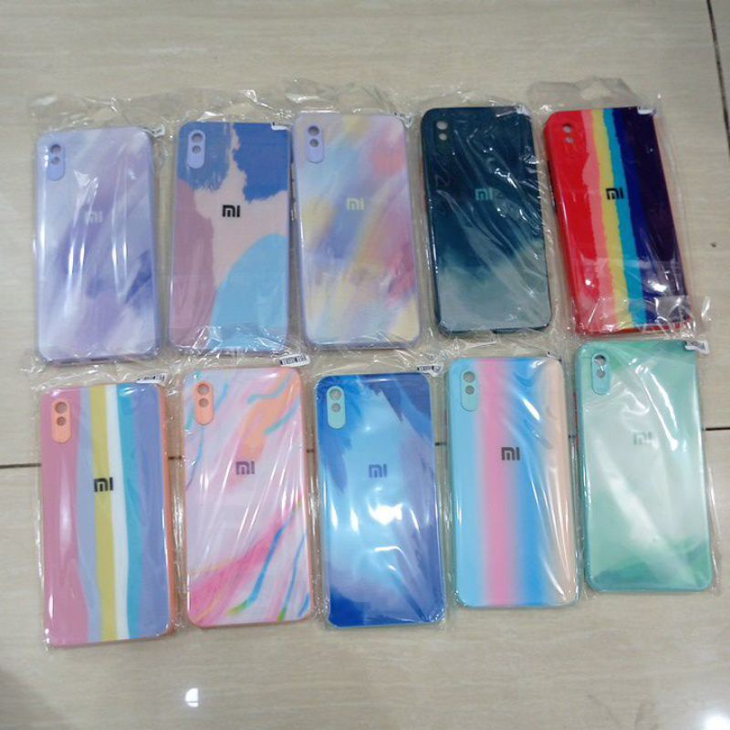 Hardcase motif rainbow redmi9a redmi9c