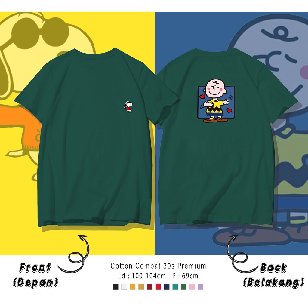 CARLIE X SNOOP Y JATUH CINTA BERBUNGA BUNGA KAOS DESIGN LOVE