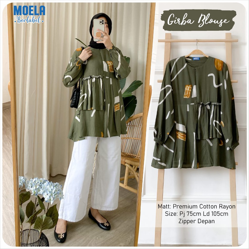 Girba Blouse Premium Cotton Rayon Moela