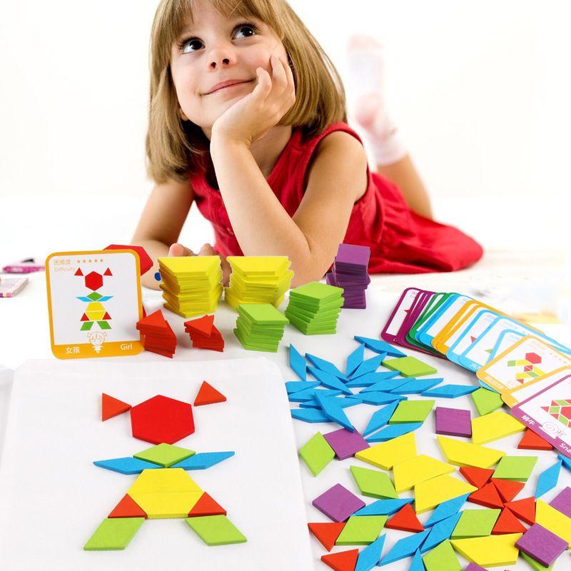 puzzle tangram pattern block