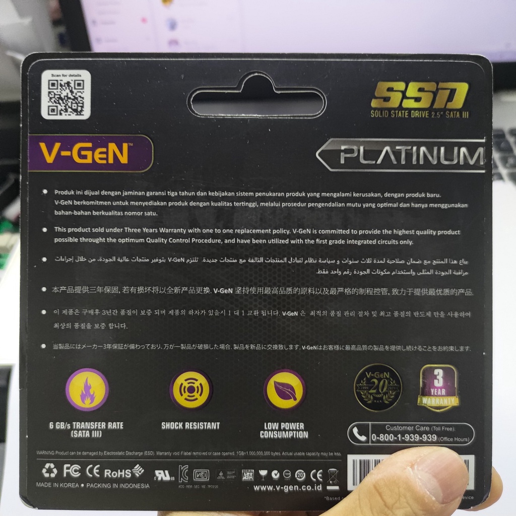 SSD V-gen Vgen 1TB SATA resmi