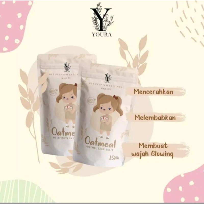 YOURA MASKER OAT PREMIUM MASK/MASKER WAJAH ORGANIK