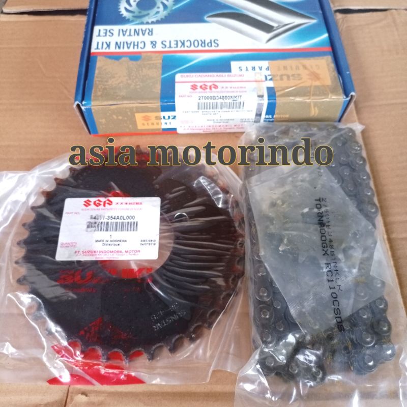 rantai gear set Suzuki tornado GX rantai ger set TORNADO GX original Suzuki SGP